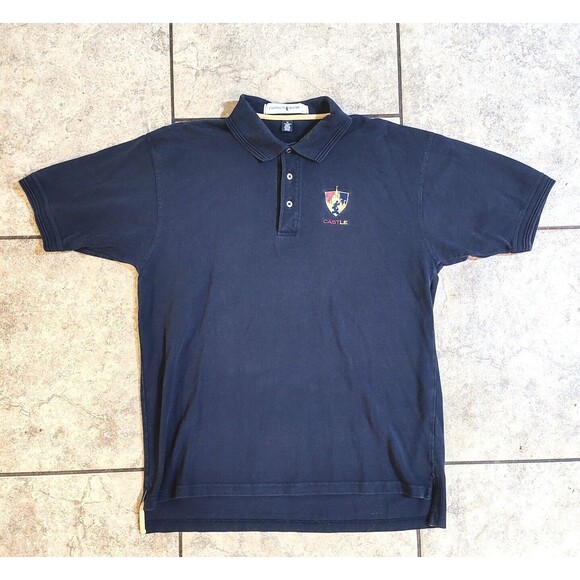 A Cast Exclusive Collection Walt Disney Gray Black Polo Castle Embroidered XL Sz - Picture 2 of 14